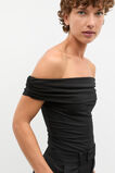 Off Shoulder Top  Black  hi-res