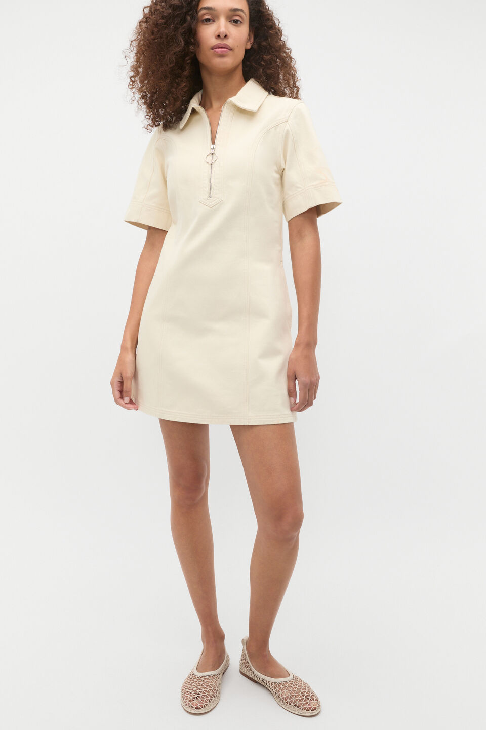 Parker Open Weave Ballet Flat  Tofu