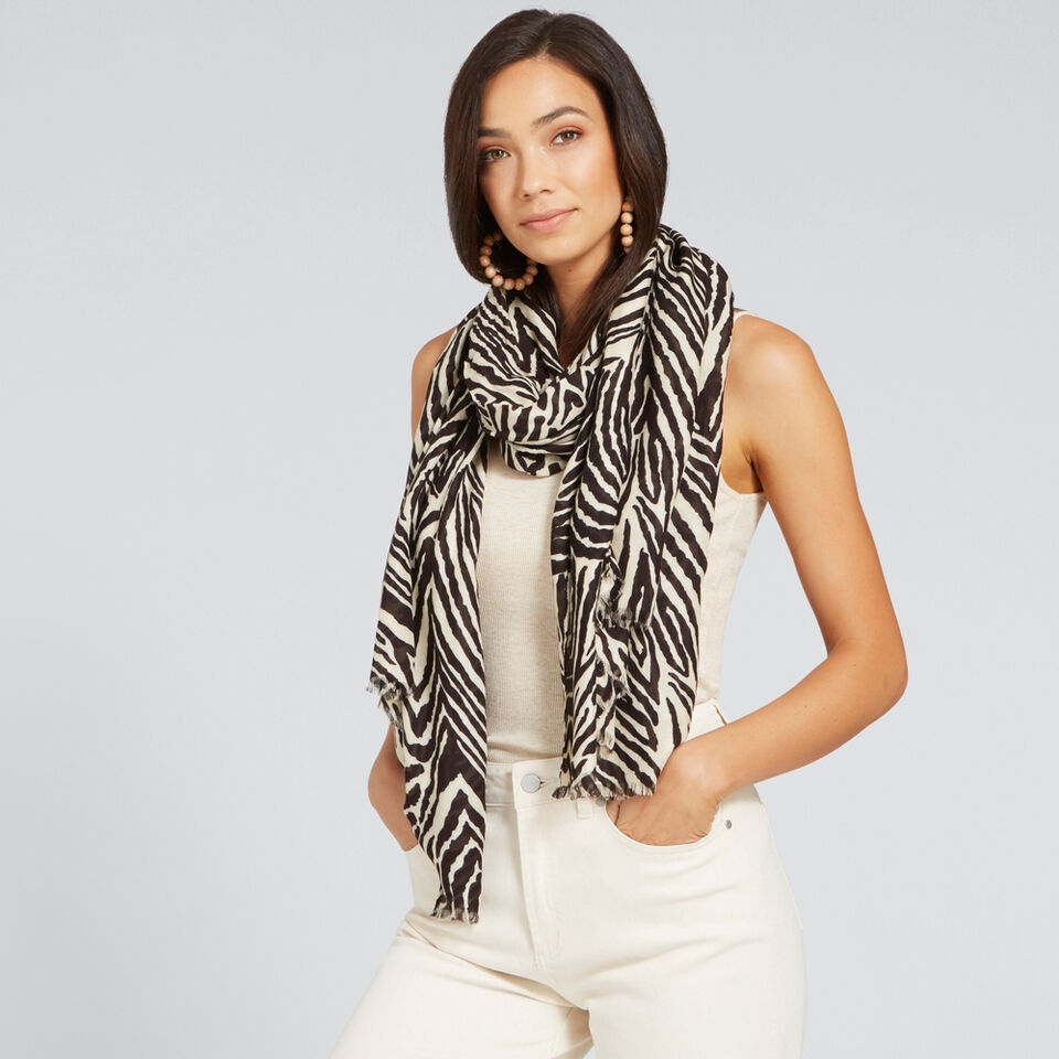 Zebra Print Scarf  