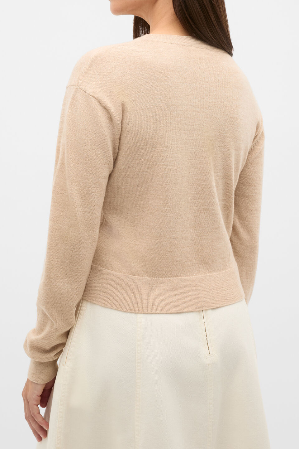 Australian Merino Pullover  Sandstone Marle