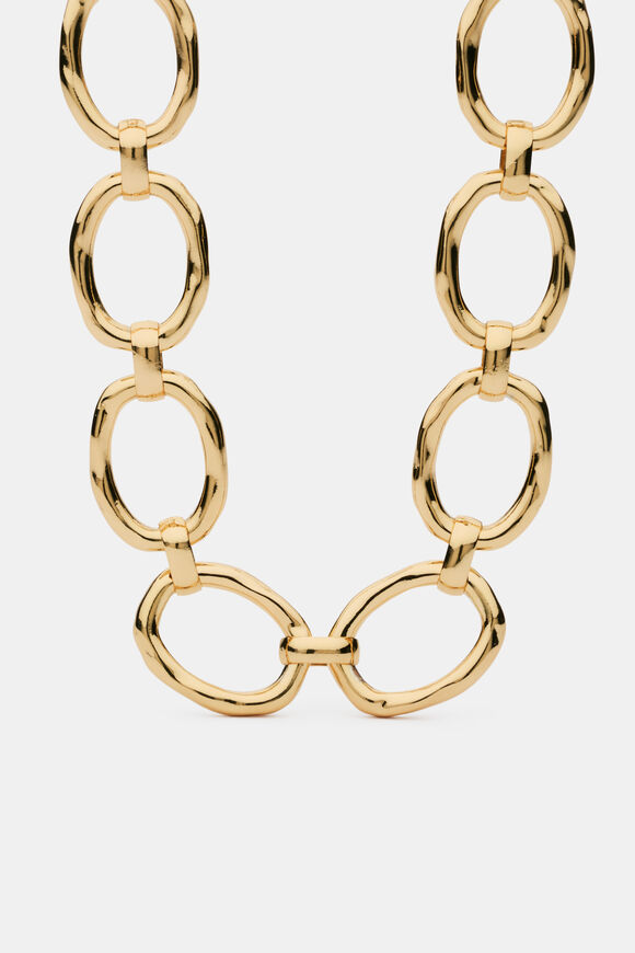 Large Link Necklace  Gold  hi-res
