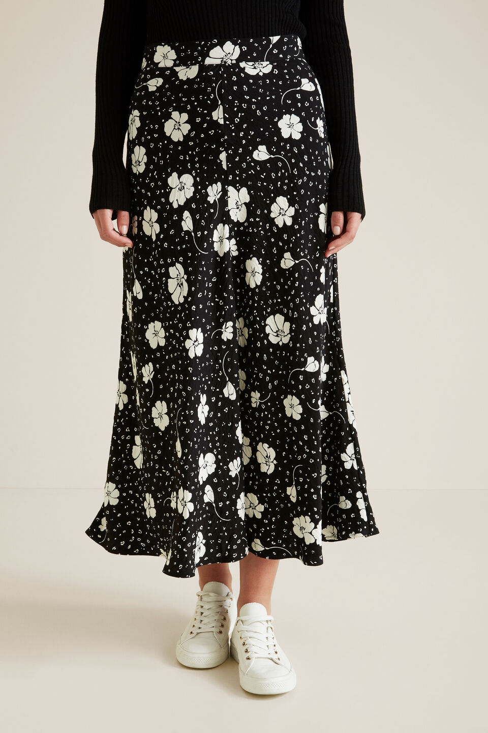 Printed Swing Skirt  