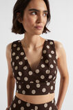 Linen Spot Bodice  Deep Raisin Spot  hi-res