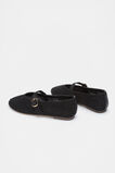 Mara Crochet Ballet Flat  Black  hi-res