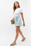 Denim Fit Flare Mini Skirt  Sky Wash  hi-res