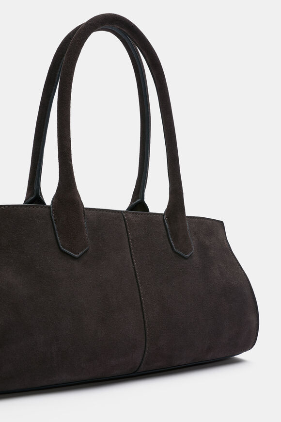 Suede East West Tote  Chocolate  hi-res