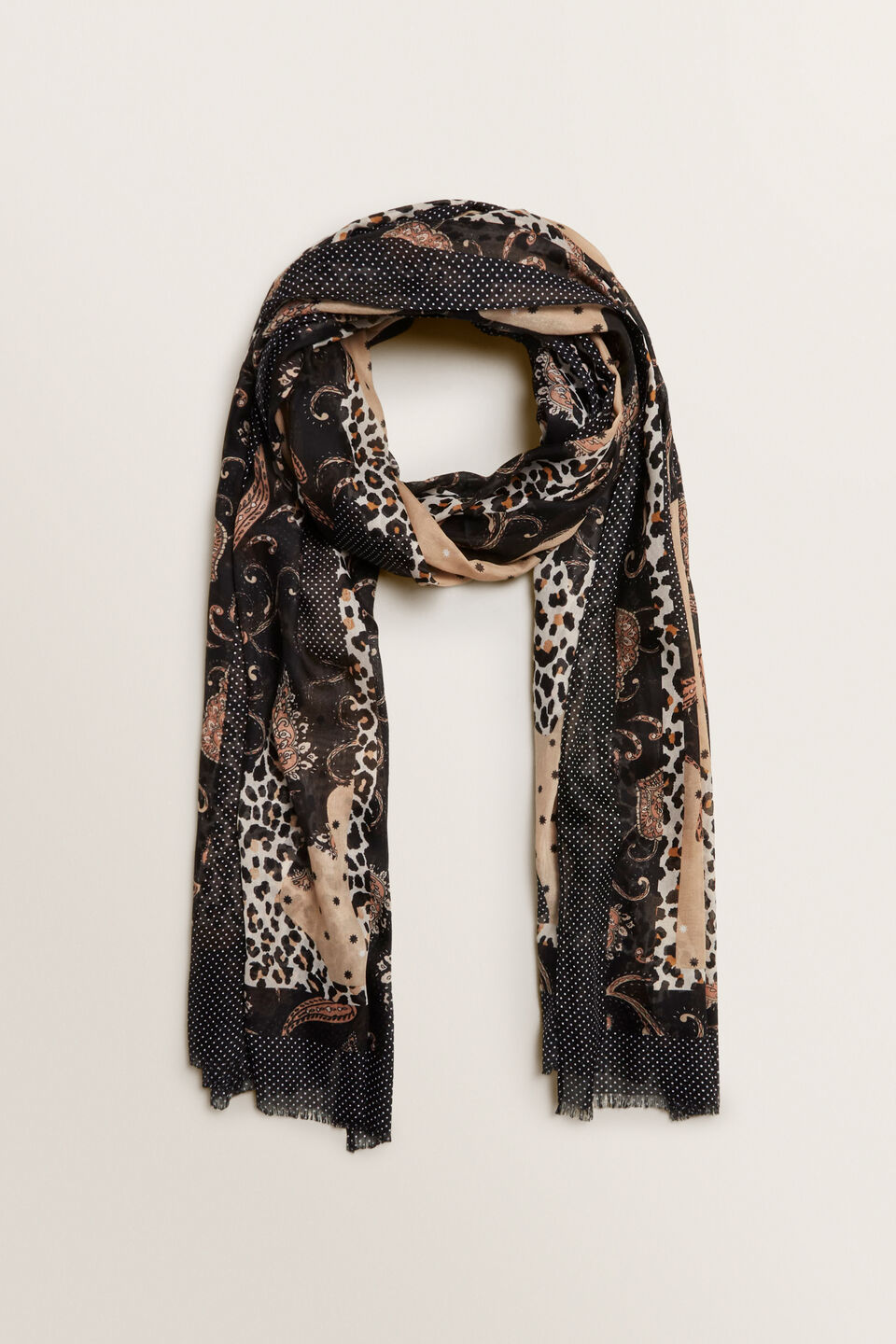 Mixed Paisley Ocelot Scarf  