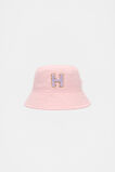 Pink Initial Bucket Hat  H  hi-res