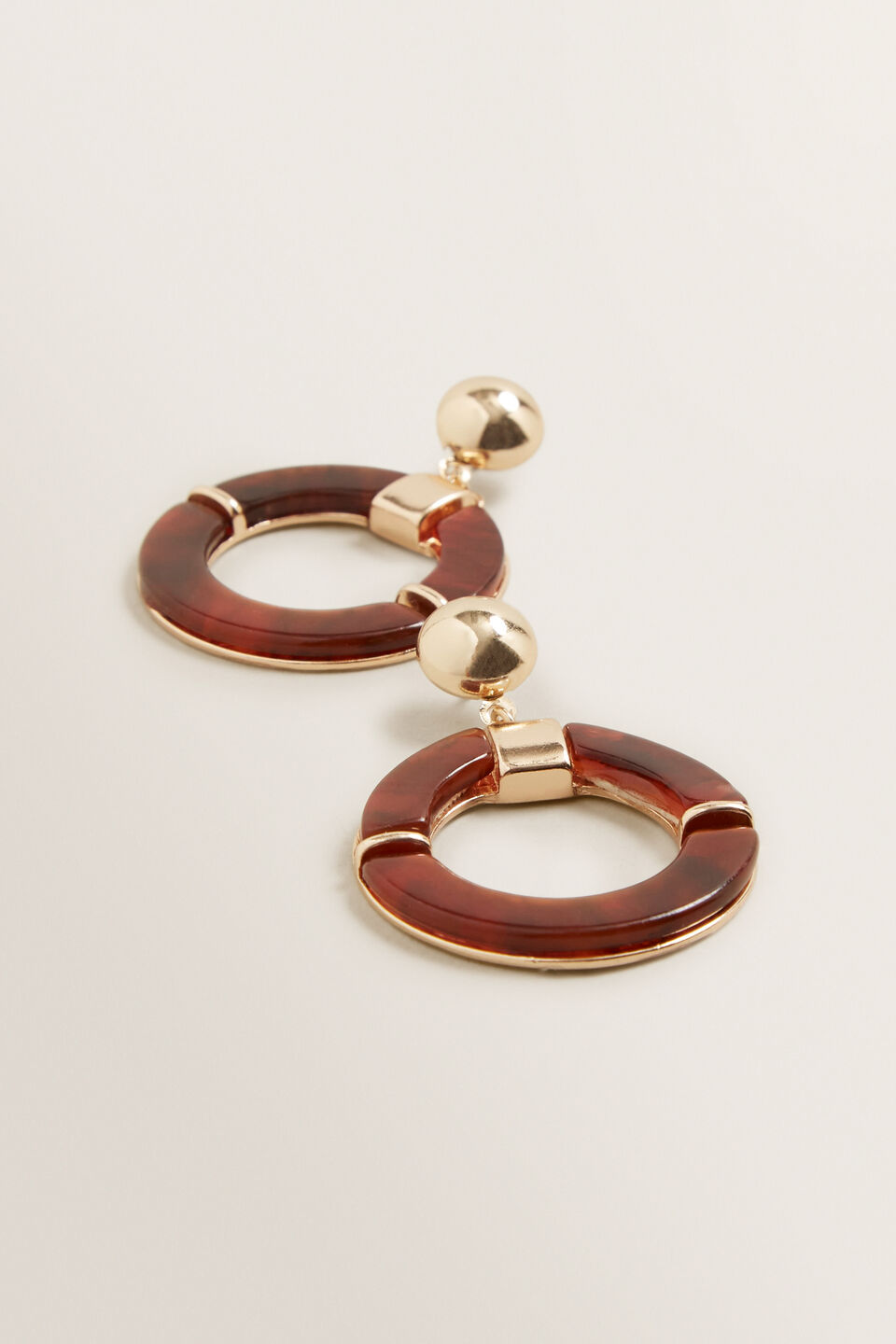 Resin Circle Earrings  