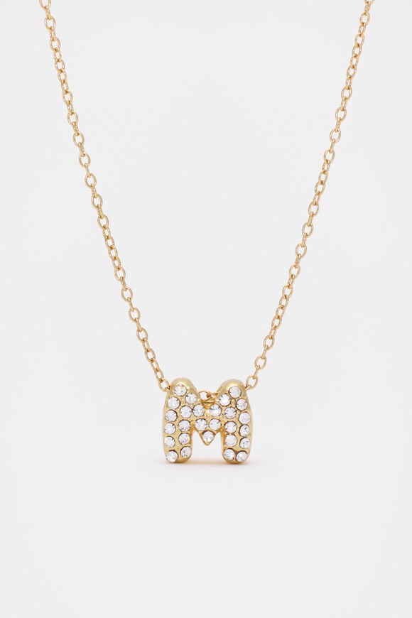 Initial Jewel Bubble Necklace  M  hi-res