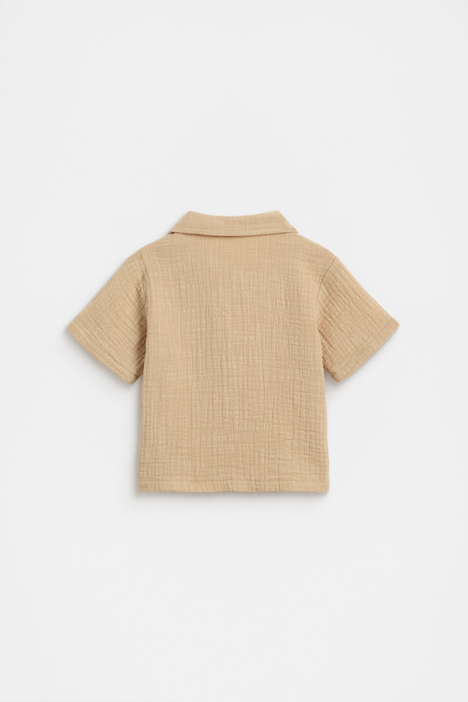 Textured Shirt  Ecru