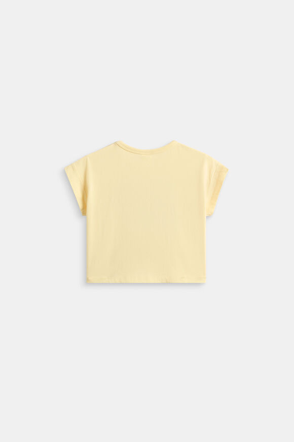 Button Detail Tee  Pale Banana  hi-res