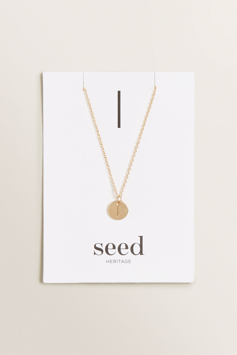 Initial Disc Necklace  