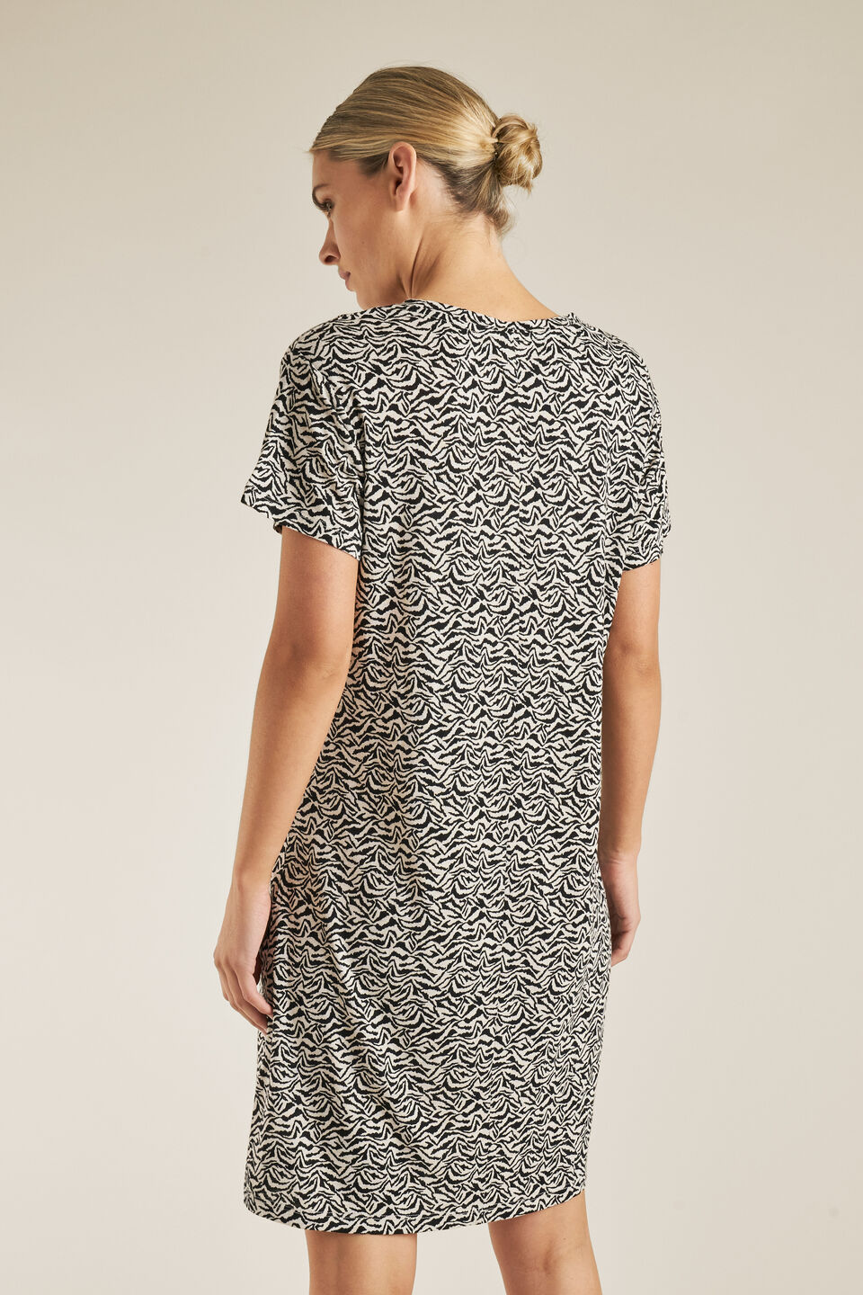 Animal Print Tee Dress  