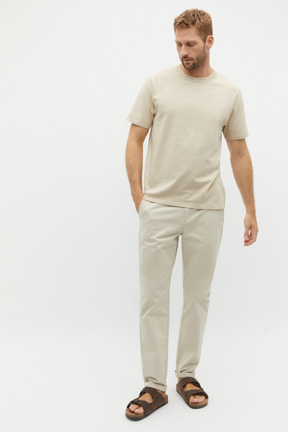 Crew Tee  Cool Stone