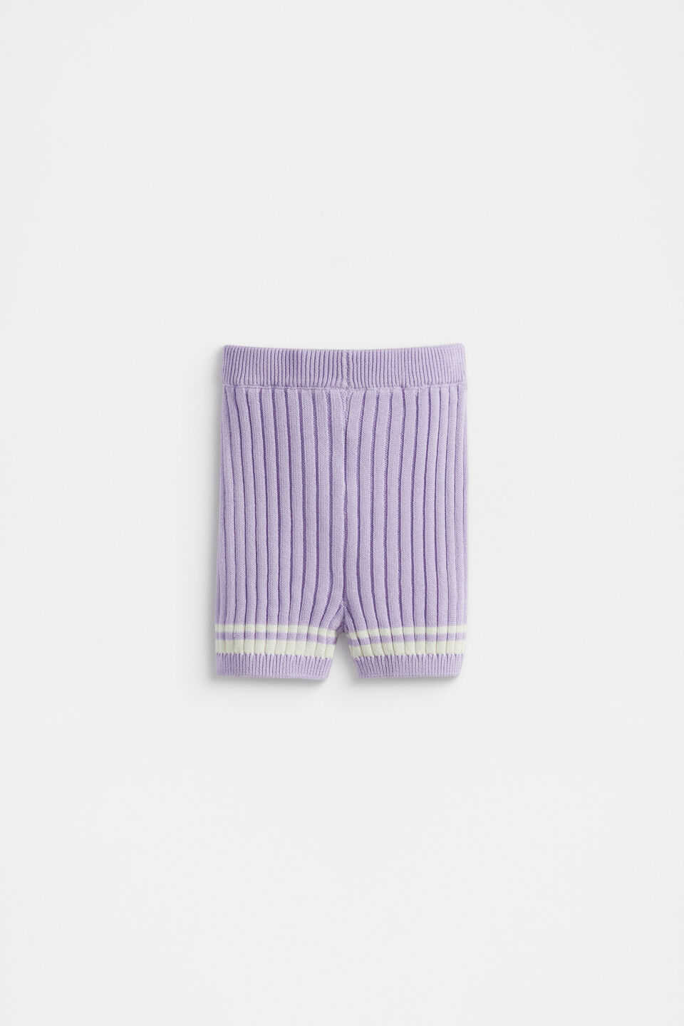 Rib Knit Short  Bright Lavender