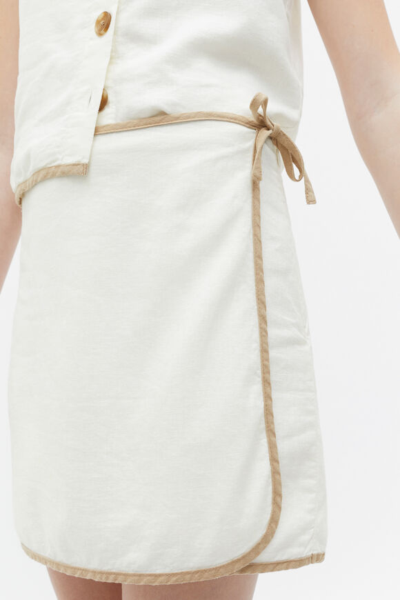 Pipe Detail Skort  Marshmallow  hi-res