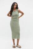 Knit Tank Midi Dress  Pale Olive  hi-res
