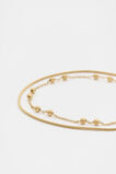 Waterproof Double Chain Bracelet  Gold  hi-res