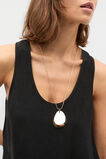 Organic Pendant Necklace  Gold  hi-res