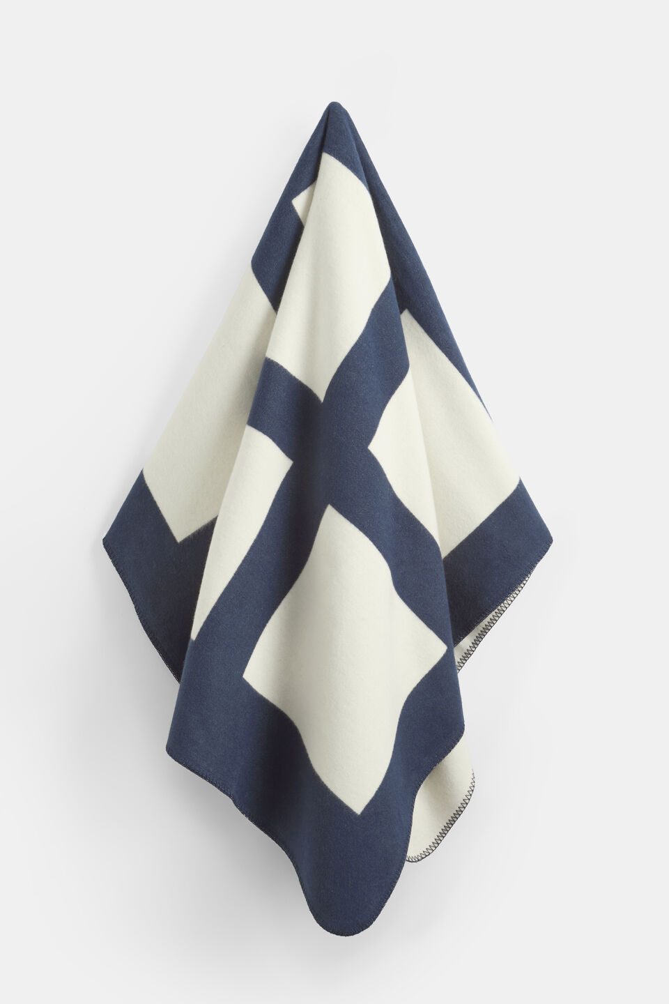 Grid Throw  Twilight Blue