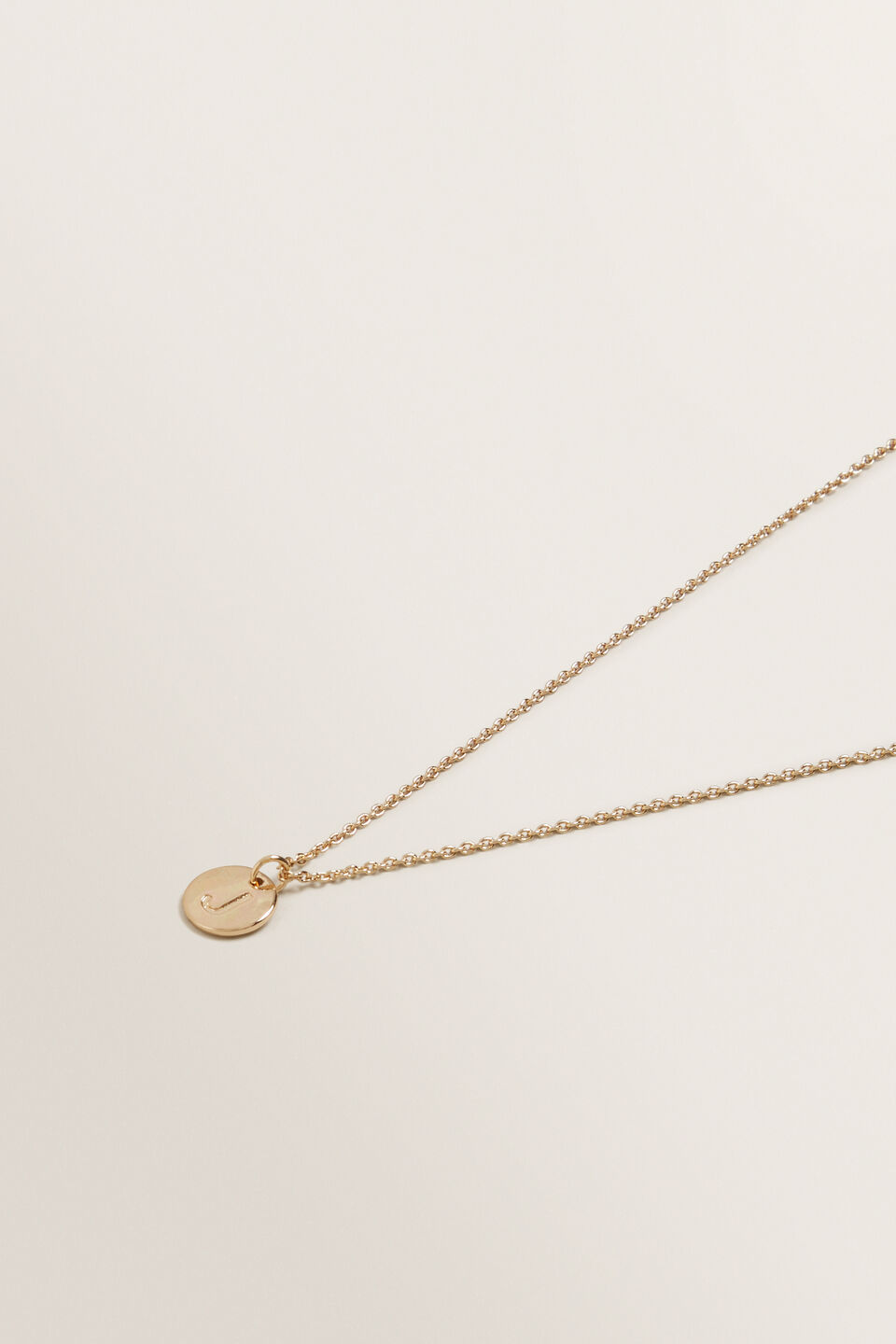 Initial Disc Necklace  