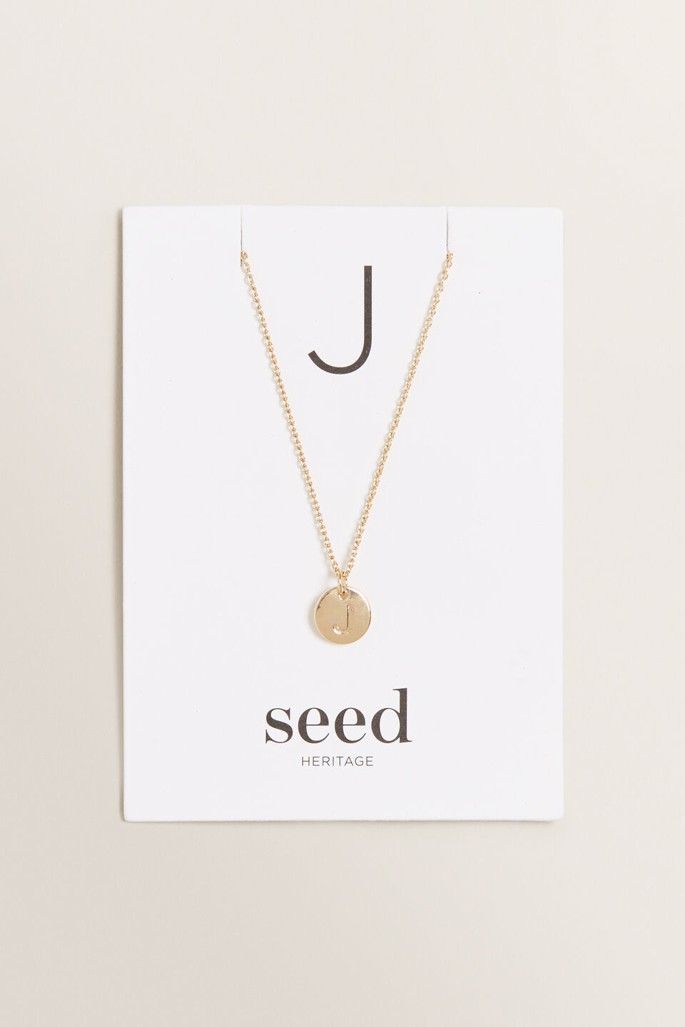 Initial Disc Necklace  