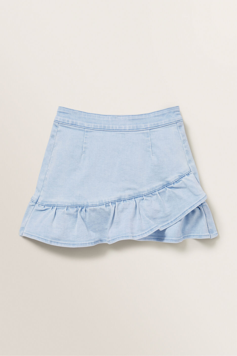 Denim Asymmetric Skirt  