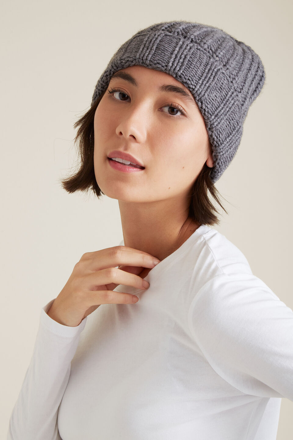 Rib Knit Beanie  