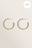 Fine Large Diamante Hoops  9  hi-res