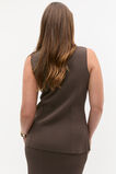 Milano Crepe Knit Vest  Dark Espresso  hi-res