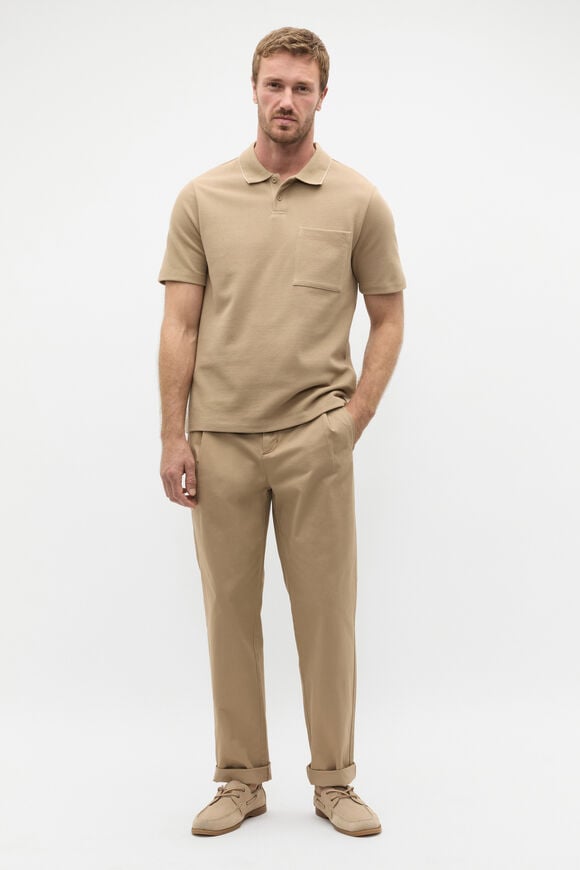 Pocket Polo Shirt  Biscotti  hi-res