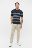 Stripe Knit Tee  Midnight Blue  hi-res