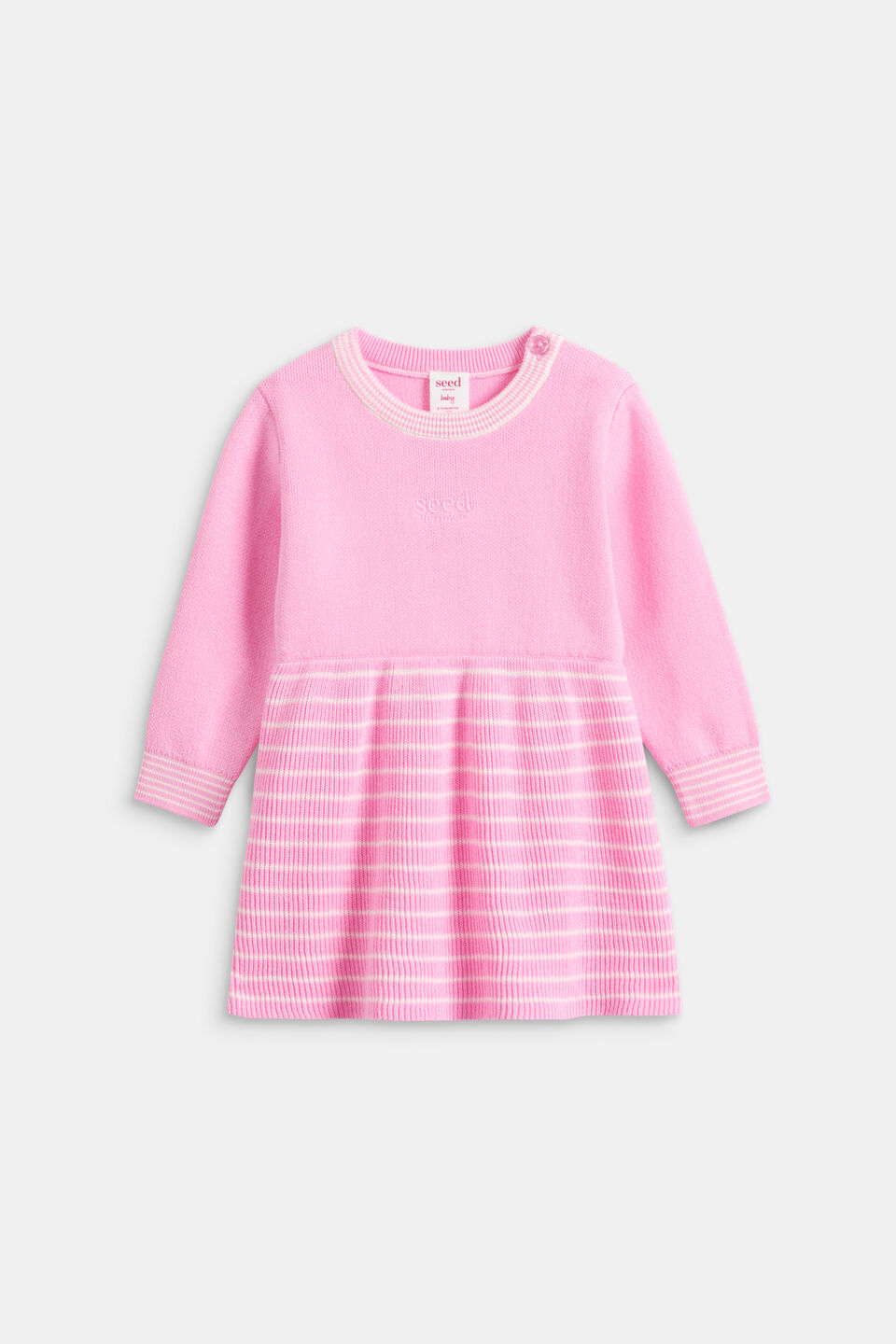 Logo Knit Dress  Candy Pink
