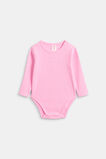 Core Logo Rib Bodysuit  Candy Pink  hi-res