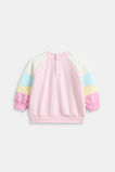 Colourblock Logo Sweat  Pink Lemonade  hi-res