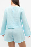Linen Boat Neck Top  Skyway  hi-res