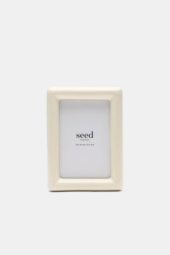 Sage Small Photo Frame  Egg Shell  hi-res