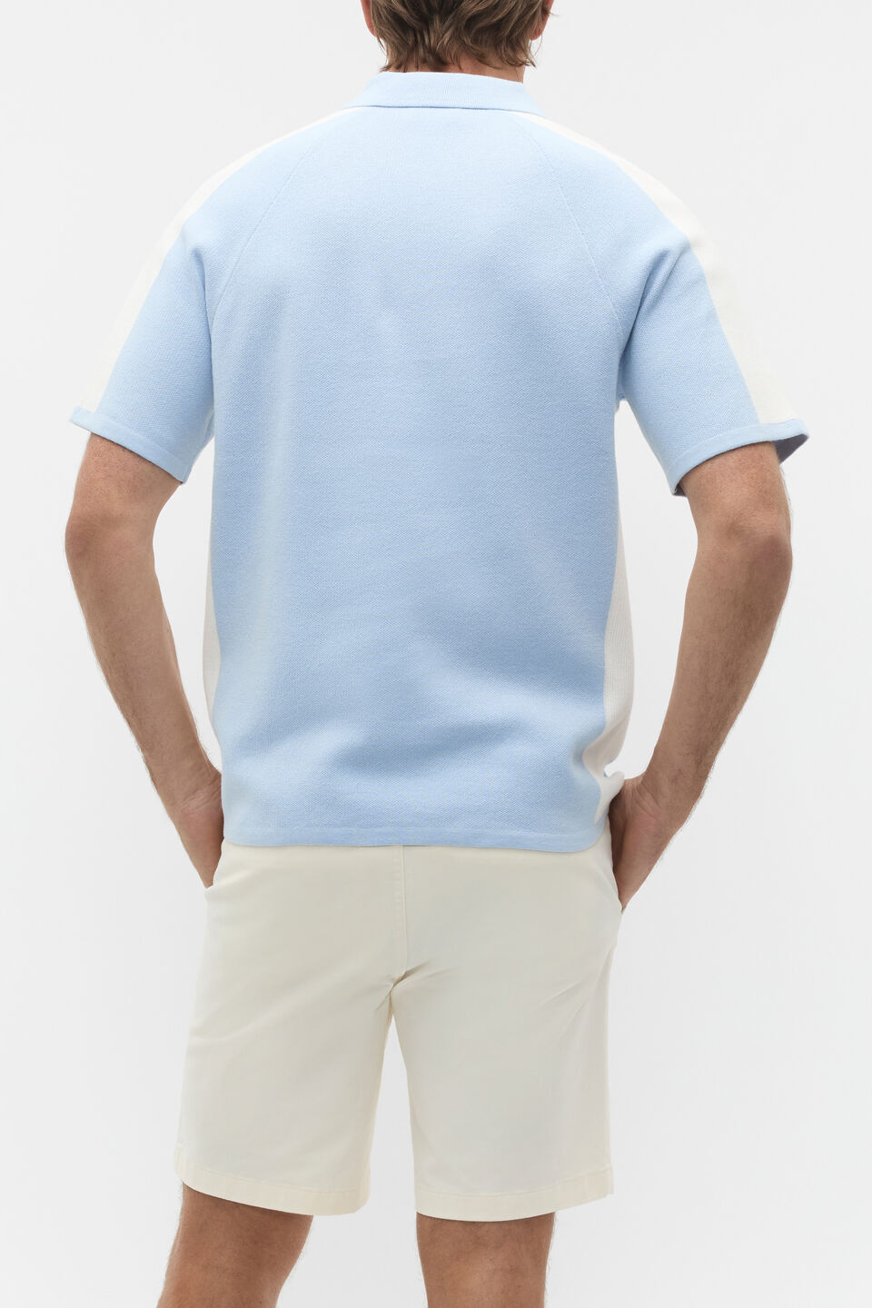 Colourblock Trophy Polo  Skyway