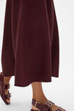 Linen Minimalist Skirt  Plum Red  hi-res