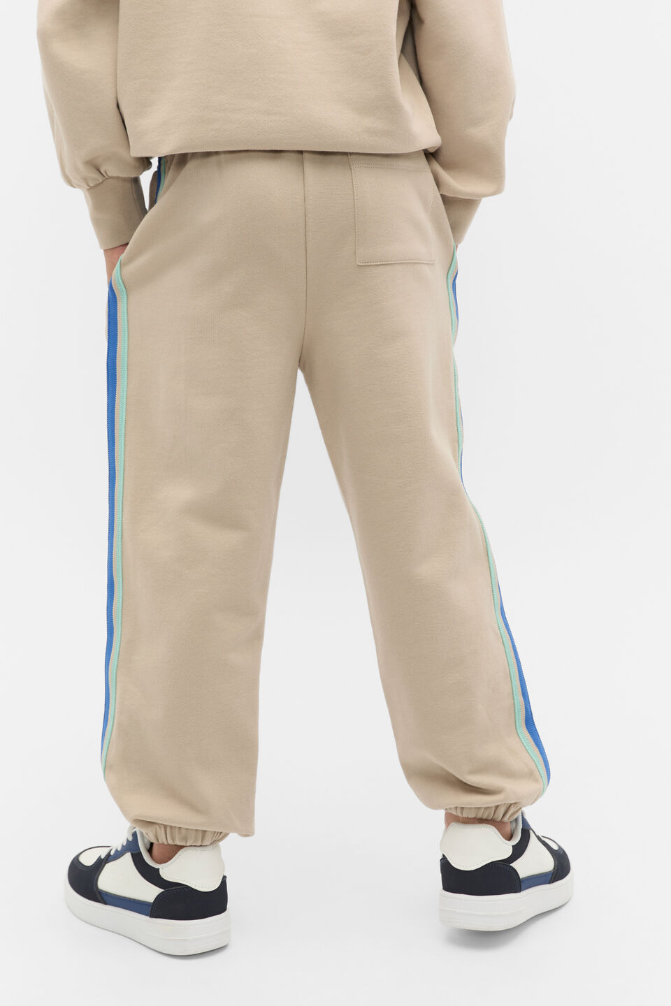 Sports Stripe Track Pant  Milk