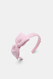 Tweed Bow Headband  Candy Pink  hi-res