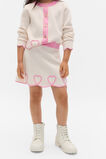 Heart Crepe Skirt  Classic Cream  hi-res