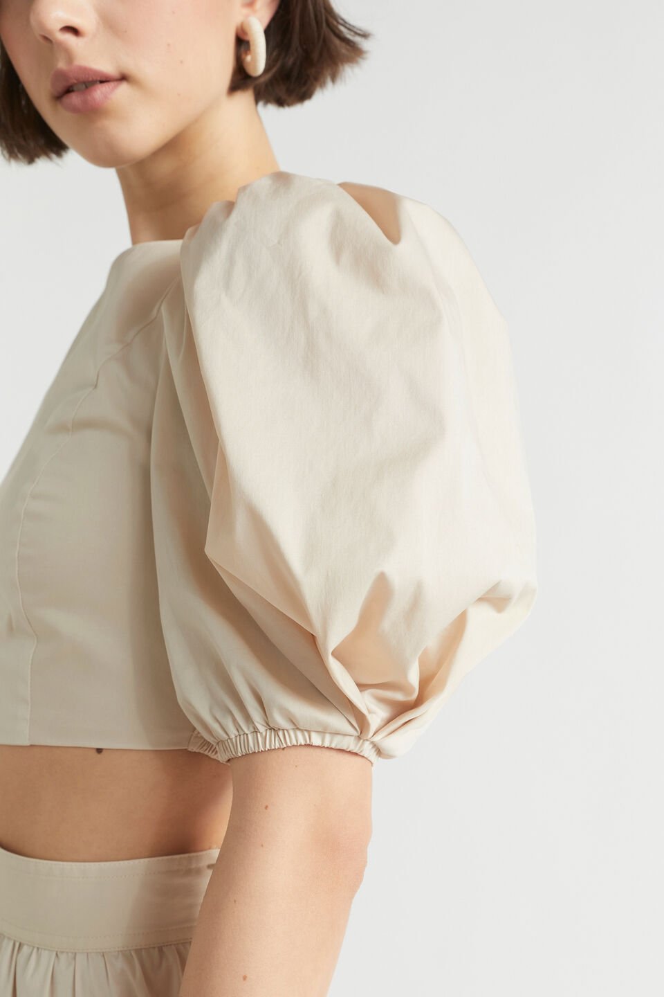 Sateen Tie Back Top  Magnolia