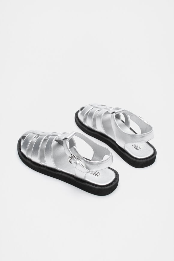 Flatform Fisherman Sandal  Silver  hi-res