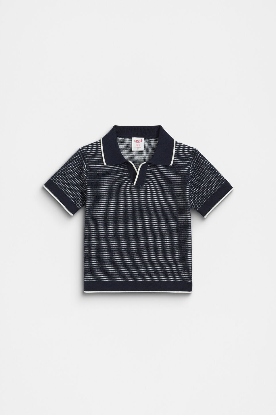 Knit Polo  Midnight Blue