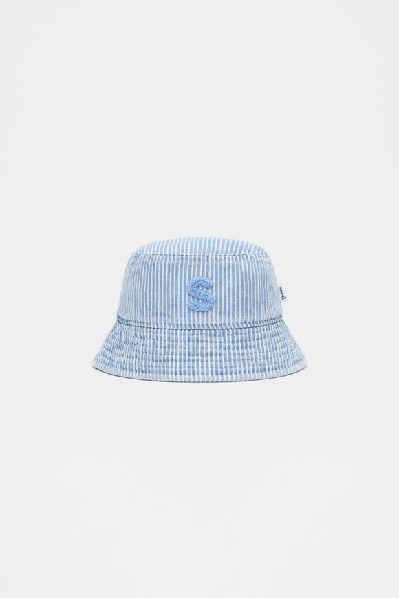 Blue Mini Initial Bucket Hat  S  hi-res