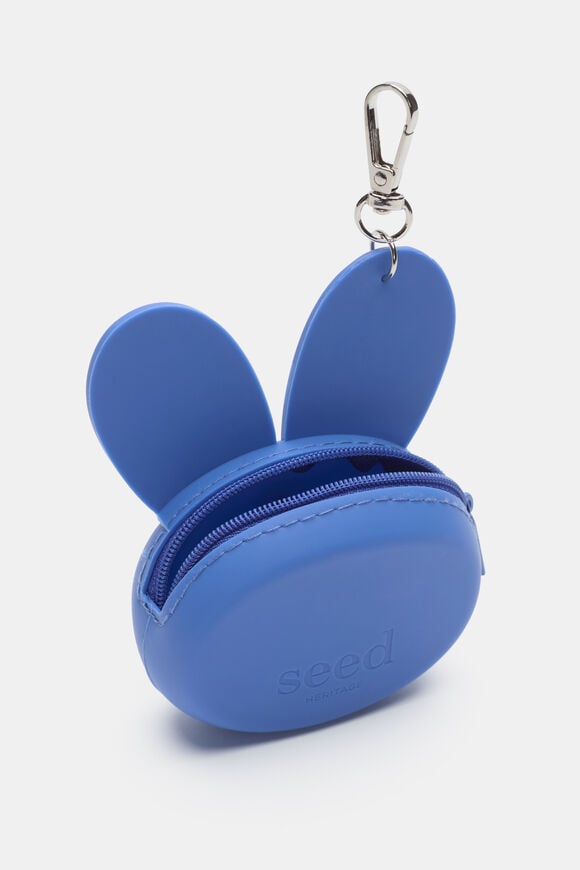 Bunny Silicone Initial Keyring  H  hi-res