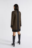 Linear Shift Dress  Deep Brass Geo  hi-res