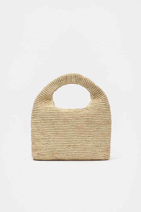 Raffia Woven Shoulder Bag  Natural  hi-res